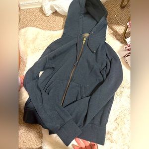 aviator nation gold lightning bolt zip up xs women’s